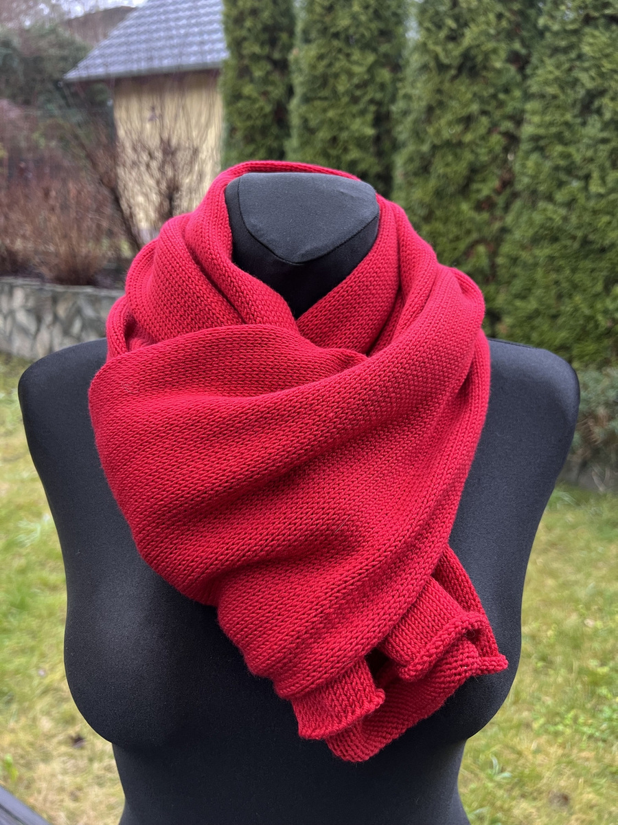 Ciepły i przytulny szal Nitkowe Love 230x35 cm 100% Baby Merino - WYBIERZ KOLOR