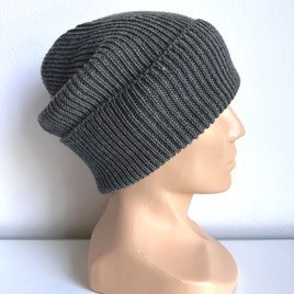 VARELLA – czapka zimowa merino beanie 20 Ciemny szary, 100% baby merino