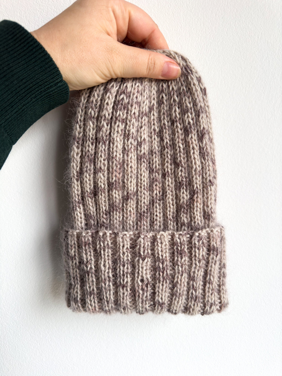 DAISY – czapka beanie handmade baby merino + moher i jedwab 114 Wanilia