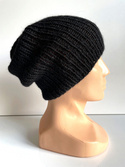 KIARA Women's Alpaca Beanie 100% Alpaca 8903 Black