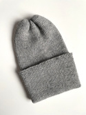 HELEN – czapka wywijana z 100% alpaki 501 jasny szary