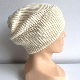 VARELLA – czapka beanie z wełny merino 100% Baby Merino 02 Ecru zimowa