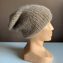 MARI Handmade Beanie in Alpaca Mohair and Silk 2020/20 Beige