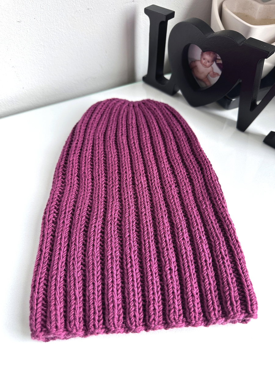 HELLI – czapka zimowa merino damska 34 Wrzos