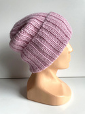 LAURIN – czapka z alpaki wywijana damska 3140 jasny róż