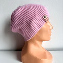 VARELLA – czapka z wełny merino 100% Baby Merino 05 Jasny Róż, cienka beanie jesienno-wiosenna
