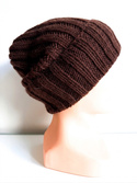 MARLA Turn-Up Cashmere Beanie 100% Cashmere 643 Cacao