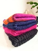 AUREA – ręcznie robiona czapka beanie baby merino + moher i jedwab damska/dziecięca 41/17 Śliwka