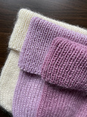 AUREA – ręcznie robiona ciepła czapka beanie baby merino + moher i jedwab dziecięca/damska 27/04 Stary Róż