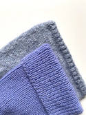 AUREA – czapka beanie handmade baby merino + moher i jedwab 25/11 Lawenda