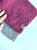 KIARA Beanie 100% Alpaca 3770 ciemna fuksja
