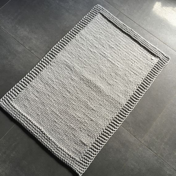 Ręcznie robiony Bieżnik ze sznurka bawełnianego, podkładka, dywanik MARIA