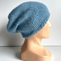 CHMURKA Beanie-Mütze aus Alpaka 21 Meeresblau