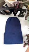 Beanie czapka z wełny merino VARELLA 100% Baby Merino 33 Jaskrawoniebieski
