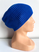 VARELLA – czapka z wełny merino beanie 100% Baby Merino 33 jaskrawoniebieska, jesienno‑wiosenna