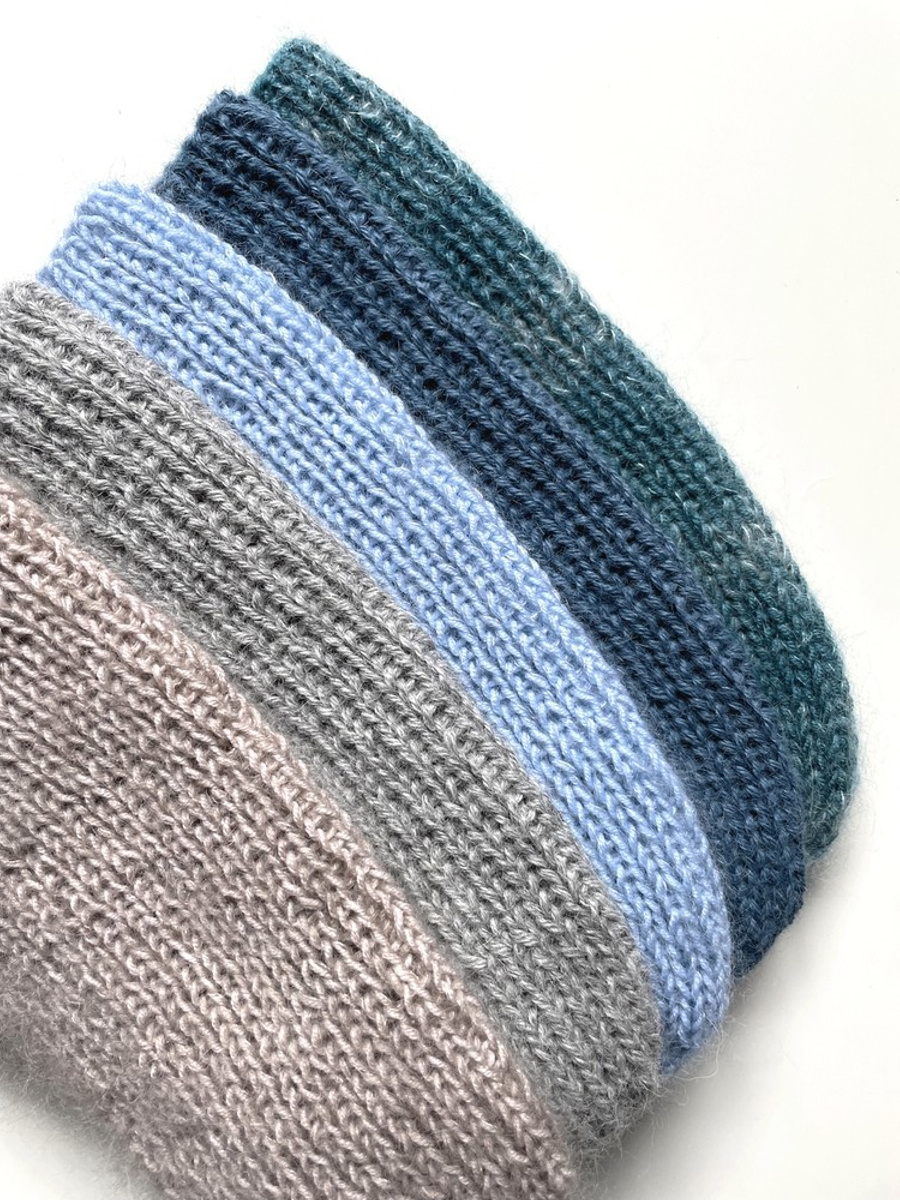 KIARA Beanie-Mütze aus 100% Alpaka 501 Hellgrau