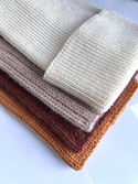 VARELLA Beanie-Mütze aus Merinowolle 100% Baby Merino 02 Ecru Winter