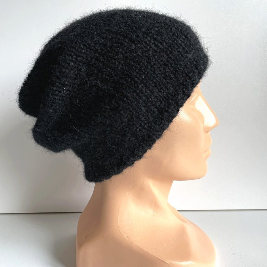 CHMURKA Beanie-Mütze aus Alpaka 31 Schwarz