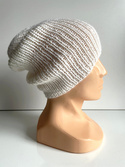 KIARA Beanie-Mütze aus 100% Alpaka 101 Weiß