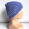 NANA – czapka merino wywijana 100% Baby Merino 25 Lawenda