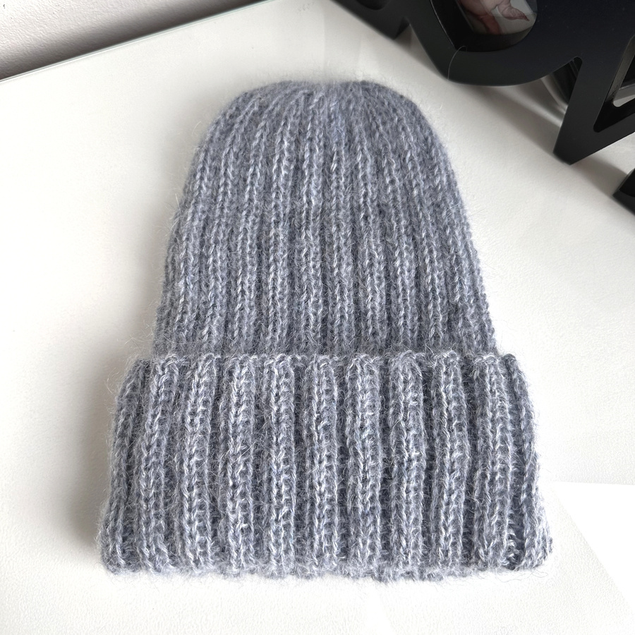 MARGARET Handmade Warm Alpaca Beanie 9021/06 Mgła