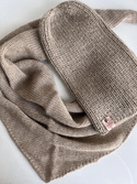 KIARA – czapka z alpaki 100% damska beanie 2020 Jasny Nugat