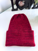 VARELLA 2.0 – czapka merino beanie wywijana 100% baby merino SW033 Cereza