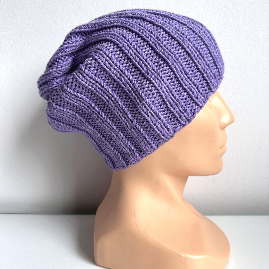 HELLI – czapka zimowa merino damska 14 Fioletowy