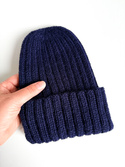 LAURIN Beanie 100% Alpaca 9047 azuryt