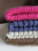 LAURIN Turn-Up Beanie 100% Alpaca 9020 perłowo szary jasny