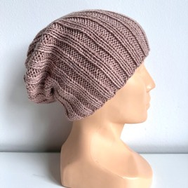 HELLI – czapka zimowa merino damska 49 Pustynna Róża