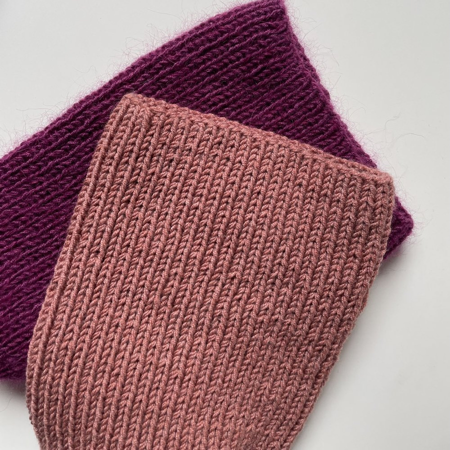 NANA – czapka beanie z wełny baby merino 48 Blush jesienno-zimowa