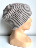 VARELLA – czapka beanie z wełny merino 100% Baby Merino 23 Jasny Beż, jesienno-zimowa, damska/męska/dziecięca