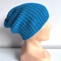 NANA – czapka beanie z wełny 100% baby merino 32 turkusowy