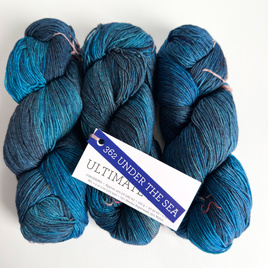 Ręcznie farbowana włóczka Malabrigo ULTIMATE SOCK merynos z nylonem US362 Under The Sea