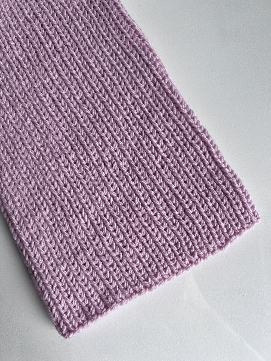 NANA – czapka beanie z wełny 100% baby merino 54 Pudrowy Róż