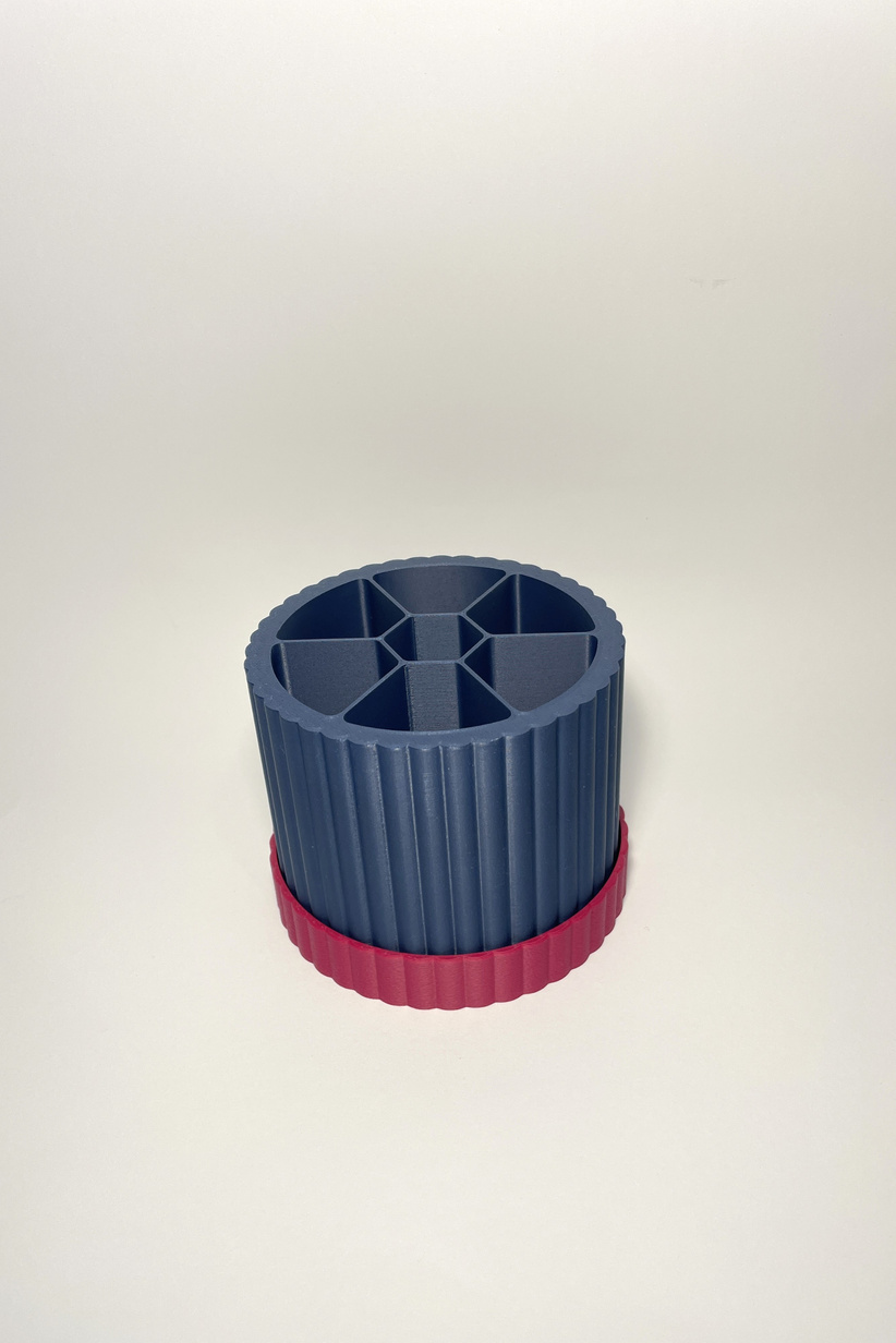 Spin & Sort Dreh-Organizer für Häkelnadeln, Stifte, Pinsel – Lavendelrosa