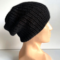 KIARA Women's Alpaca Beanie 100% Alpaca 8903 Black
