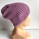 NANA – czapka beanie z wełny baby merino 27 Stary Róż