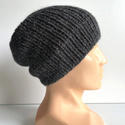 KIARA Alpaca Beanie 100% Alpaca 506 Dark Grey