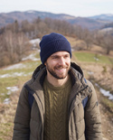 VARELLA – czapka beanie z wełny merino 100% Baby Merino 13 granatowy, jesienno-zimowa