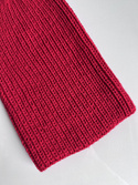NANA – czapka merino beanie 100% Baby Merino 16 Czerwony jesienno-zimowa