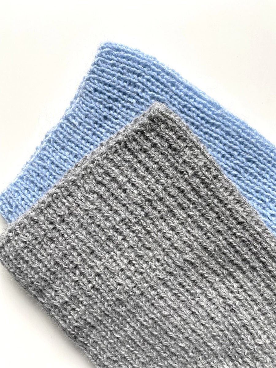 KIARA – czapka z alpaki 100% beanie 501 jasny szary damska zimowa