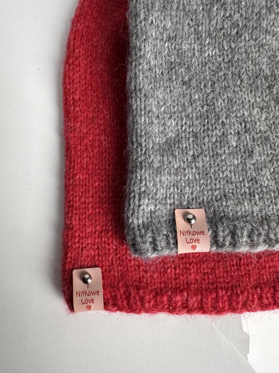 CHMURKA Beanie-Mütze aus Alpaka 04 Mittelgrau