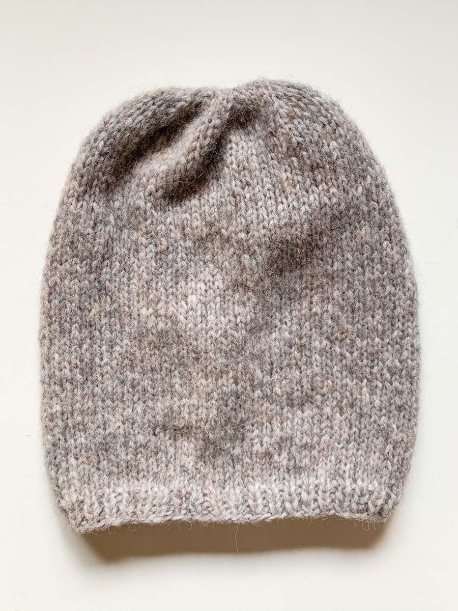 CHMURKA Beanie-Mütze aus Alpaka 26 Beige