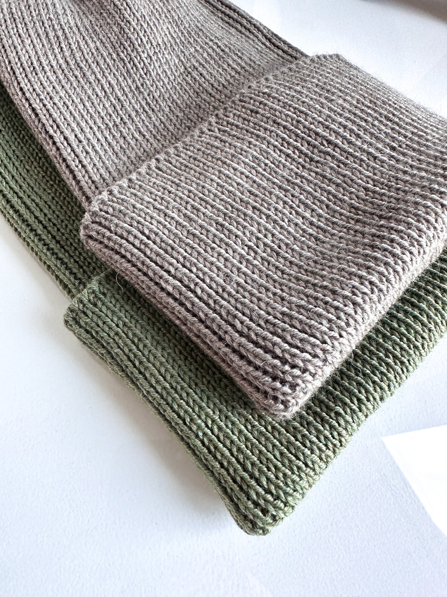 VARELLA – czapka zimowa merino beanie 100% Baby Merino 57 szaro‑brązowy