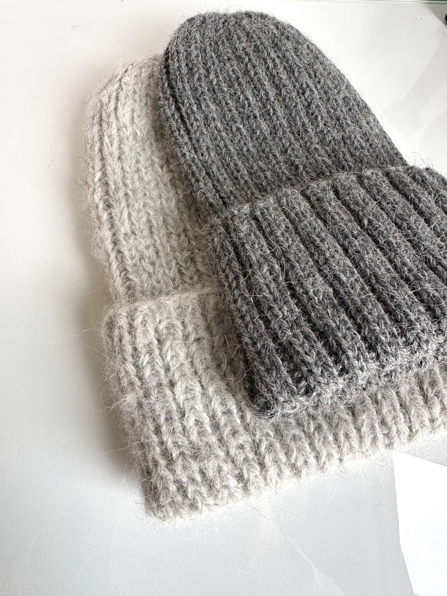 WATA CUKROWA 2.0 Beanie Alpaca and Merino Wool 03/9020 perłowy szary