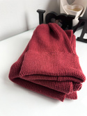 VARELLA – czapka merino beanie wywijana 100% Baby Merino 51 bordowy