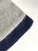 Handmade women’s hat AUREA 100% Baby Merino plus mohair and silk 22/44 Light Grey