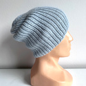 NANA – czapka merino beanie 100% baby merino 53 Rosa jesienno-zimowa